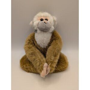 Spider Monkey Stuffed Toy K&M 1999 Y2K Blonde Gray White hanging arms 8 inch